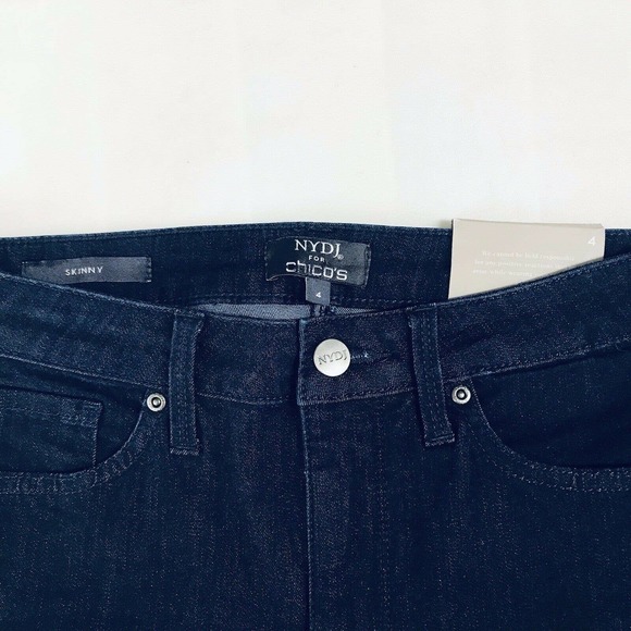 NYDJ Chico's 4 Blue Jean Skinny Lift X Tuck - Picture 2 of 6